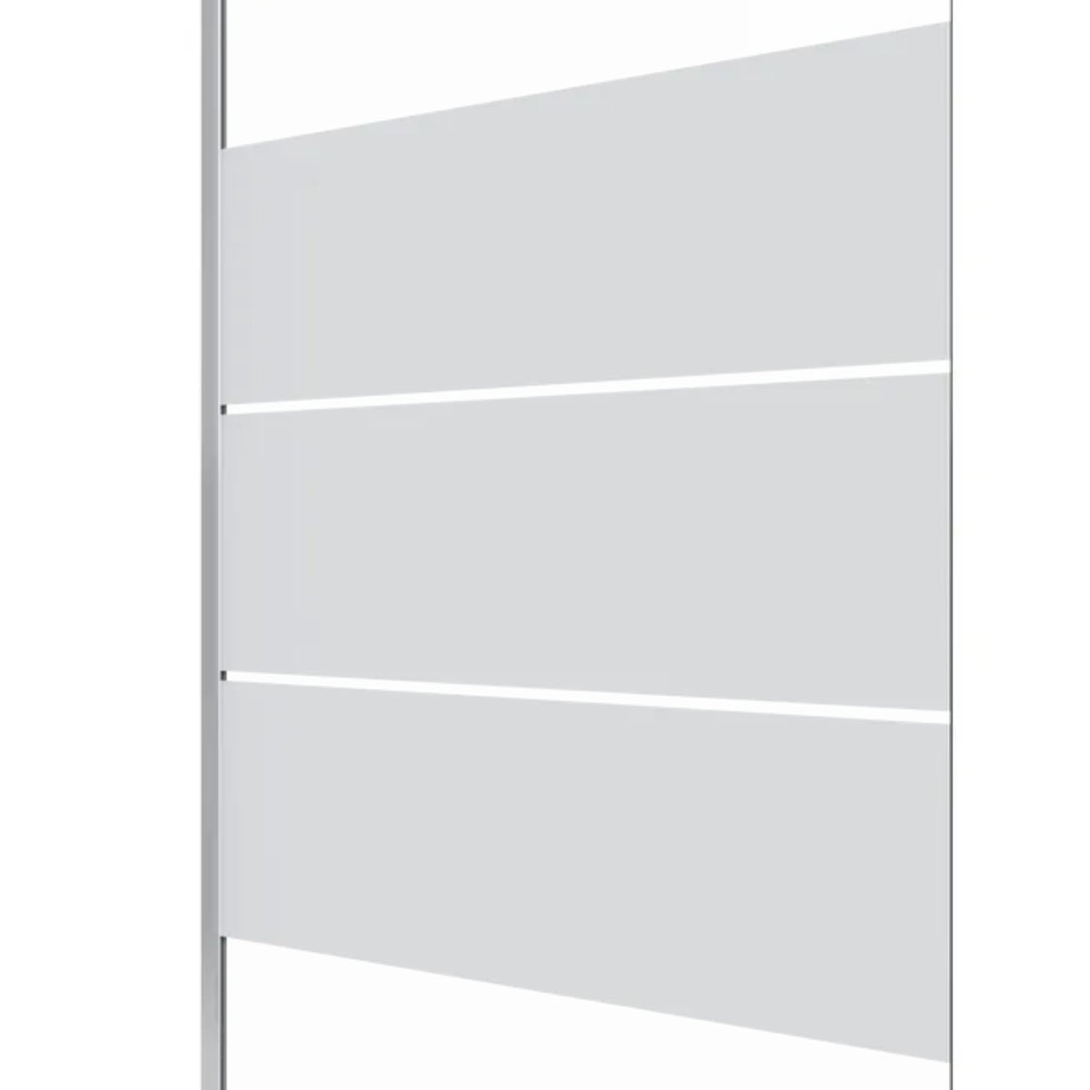 Paroi de douche à l'italienne SENSEA Easy verre sérigraphié, l.120 cm, Ep. 6 mm chromé