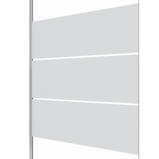 Paroi de douche à l'italienne SENSEA Easy verre sérigraphié, l.120 cm, Ep. 6 mm chromé