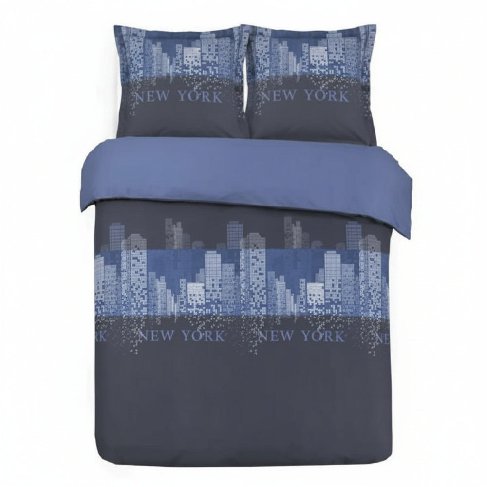 Parure de lit New York 100% coton 200x200cm