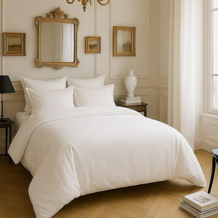 Parure de lit Bâton Rouge en satin de coton 105 fils
