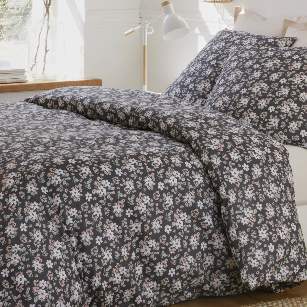 Parure de lit Bâton Rouge en double gaze de coton imprimée