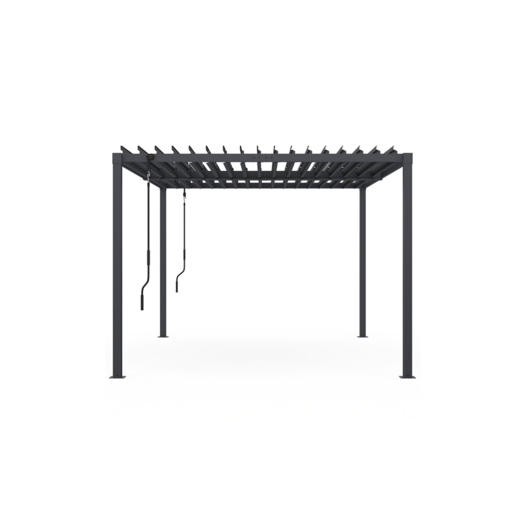 Pergola bioclimatique INKAZEN 4x3m acier lames orientables