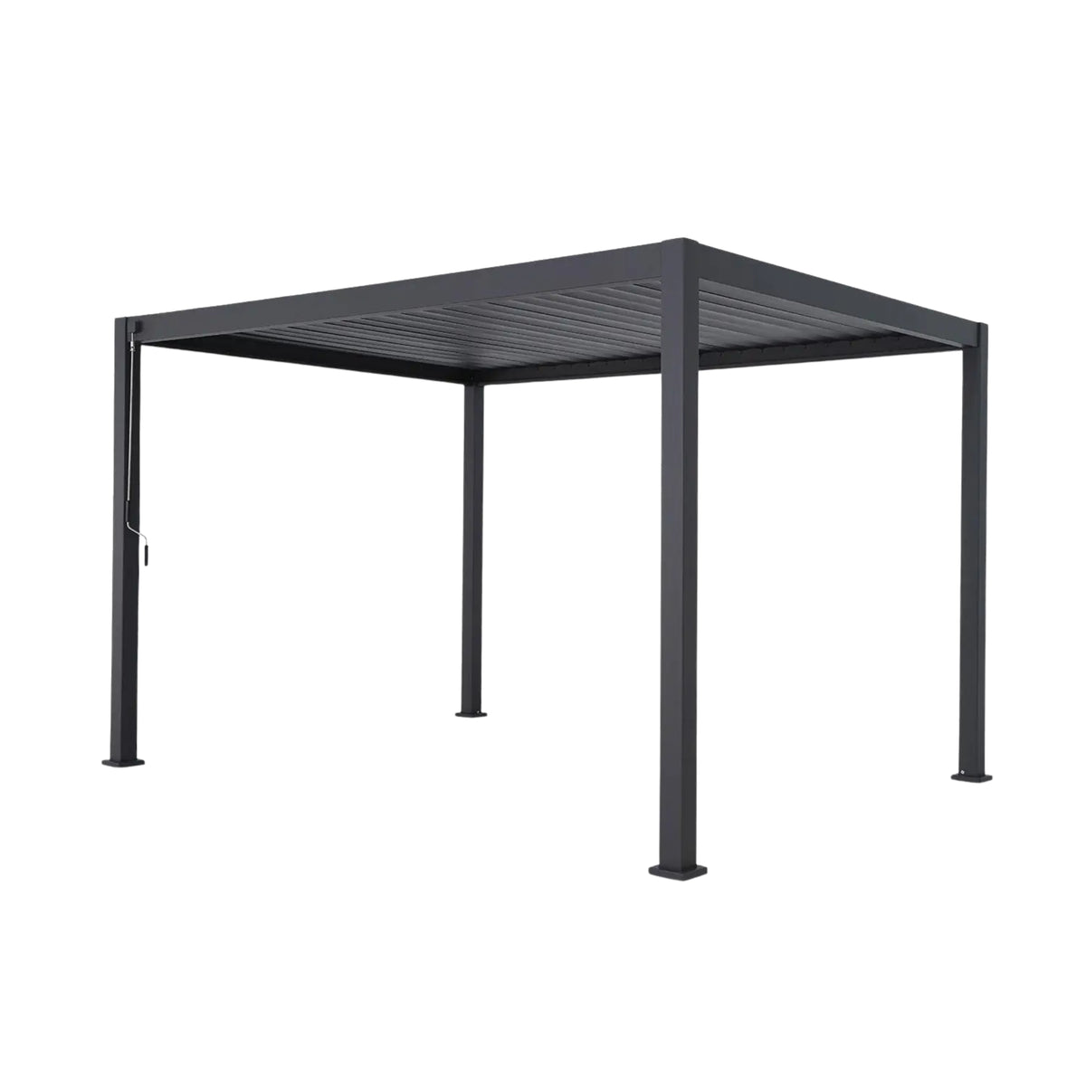 Pergola bioclimatique aluminium SWEEEK 4 x 3 m Triomphe anthracite