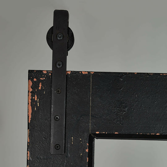 Porte coulissante d'intérieur LOBERON Sorelles noir vieilli — photo produit