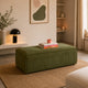 Pouf KAVE HOME Blok 150x70cm en velours côtelé vert