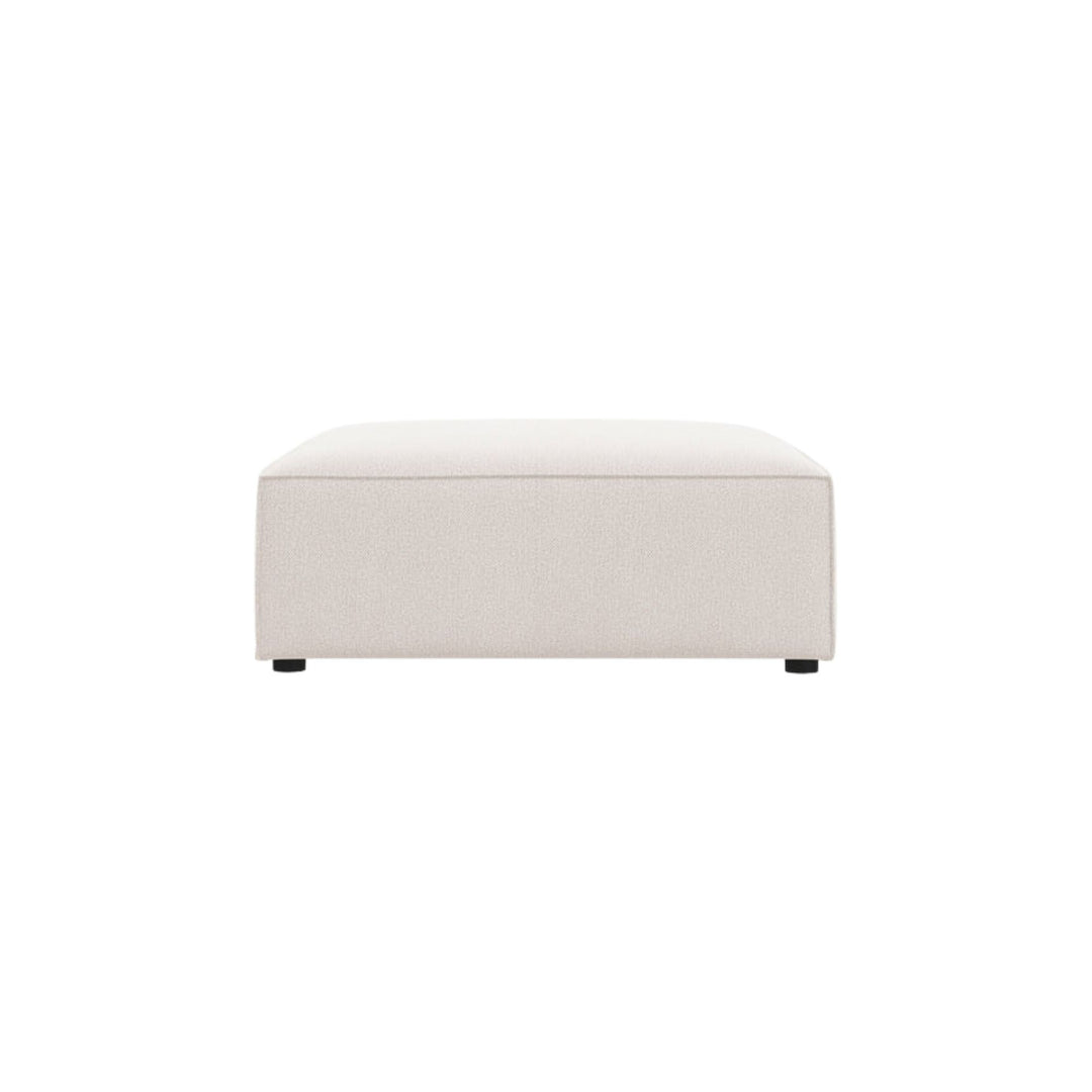 Pouf MICADONI Jodie en tissu beige