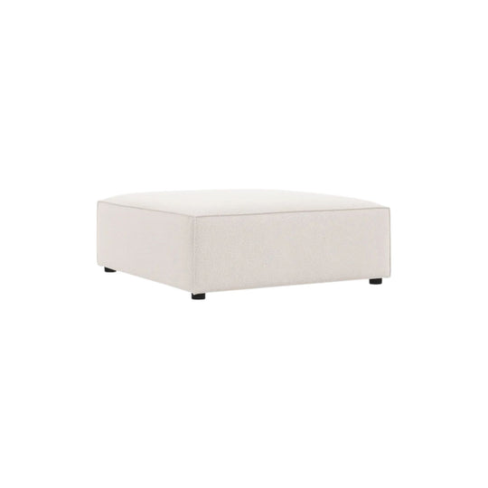 Pouf MICADONI Jodie en tissu beige