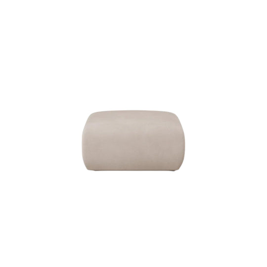 Pouf MICADONI Molino en tissu chenille beige