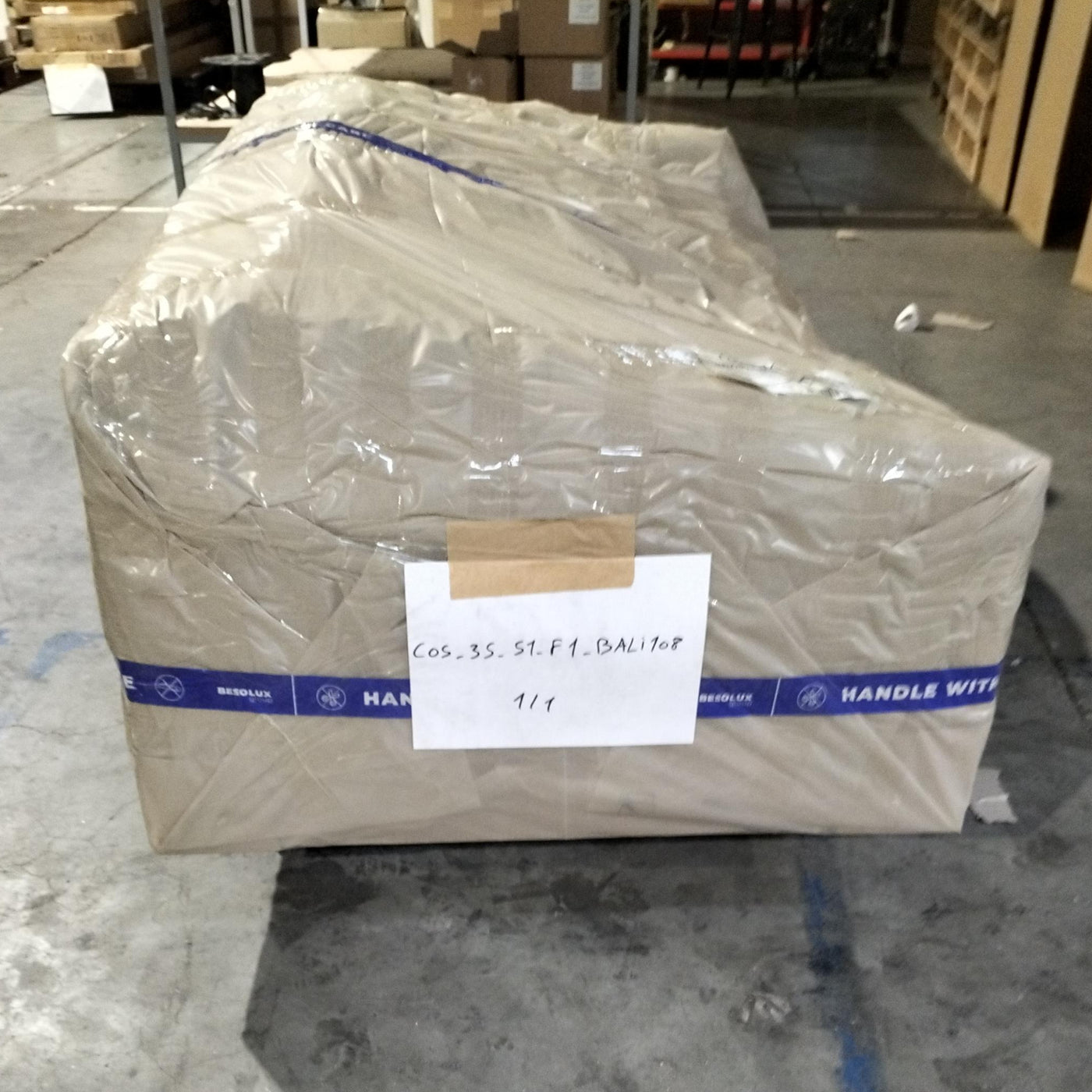 Canapé Bali 3 places bleu Cosmopolitan Design