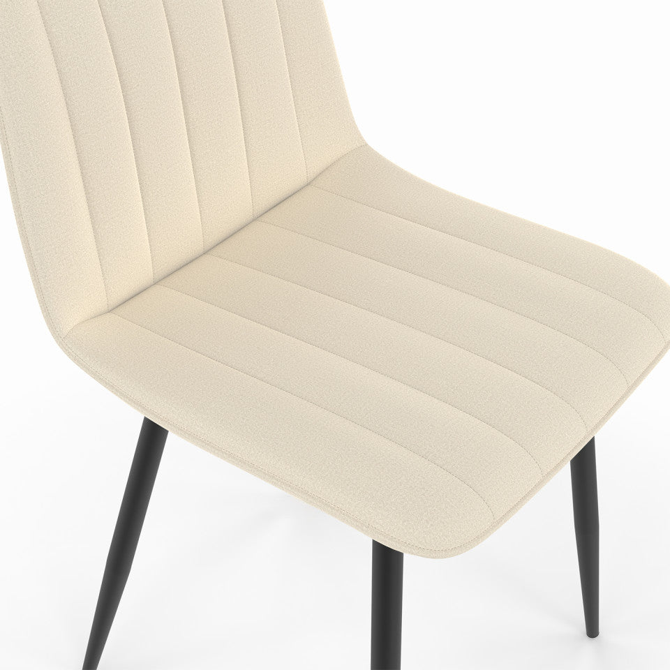 Lot de 6 chaises Fiona beige
