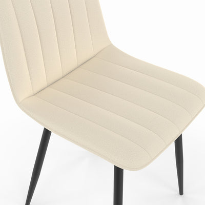 Lot de 6 chaises Fiona beige