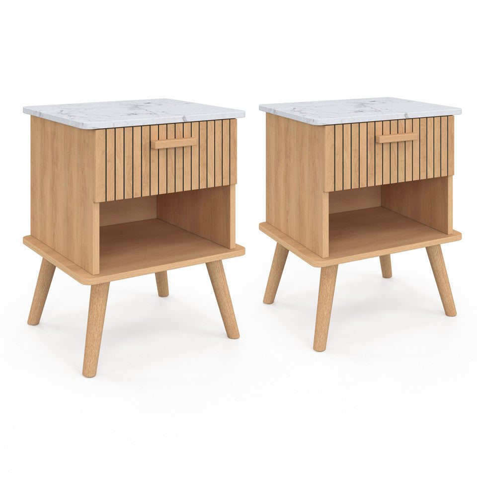 Lot de 2 Tables de chevet Marceau