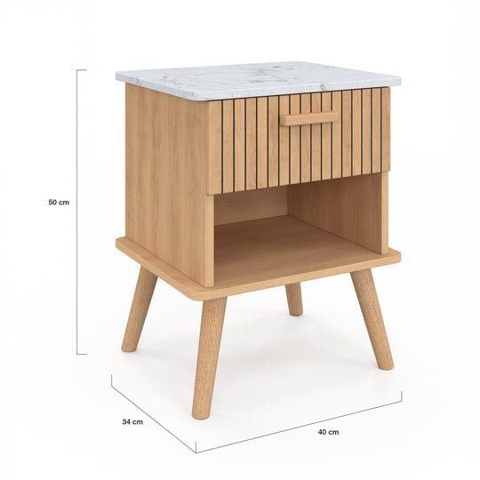 Lot de 2 Tables de chevet Marceau