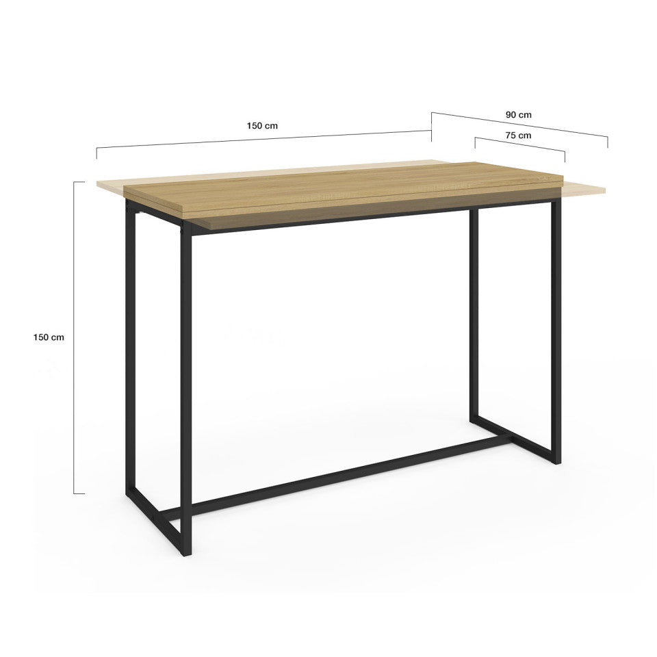 Table à manger dépliable Memphis 110cm