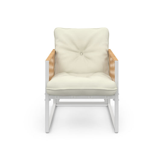 Salon de jardin 4 places Ozea blanc