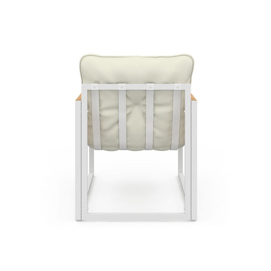 Salon de jardin 4 places Ozea blanc