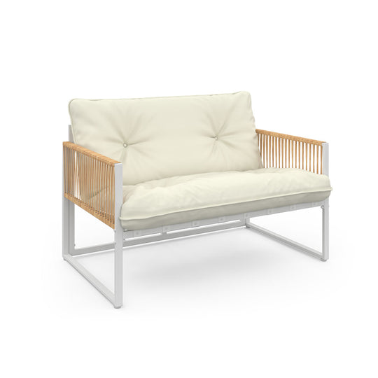 Salon de jardin 4 places Ozea blanc