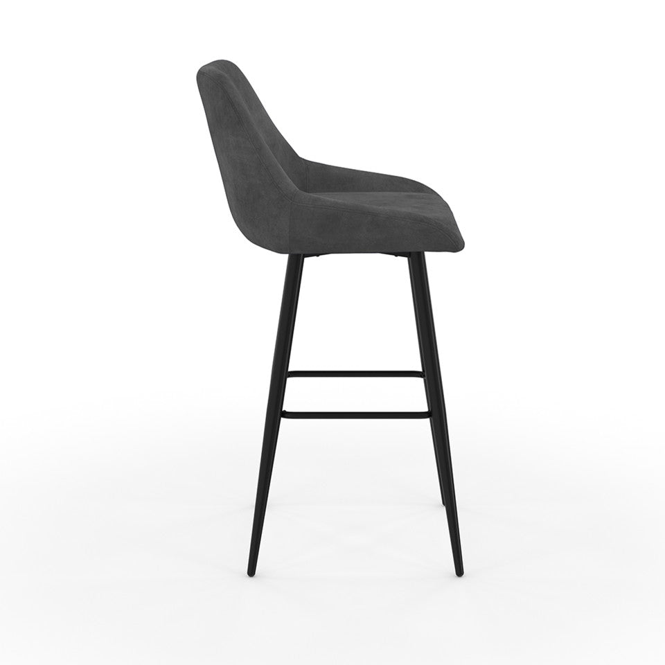 Lot de 4 tabourets Olivia gris
