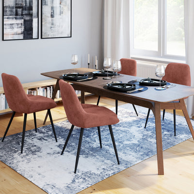 Lot de 4 chaises Olivia terracotta