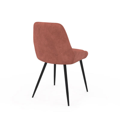 Lot de 4 chaises Olivia terracotta