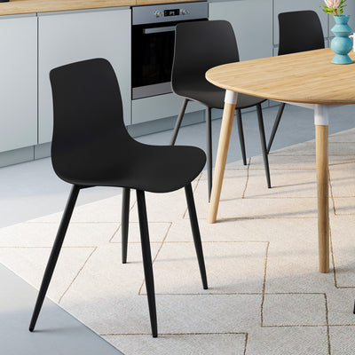 Lot de 6 chaises Nala noir