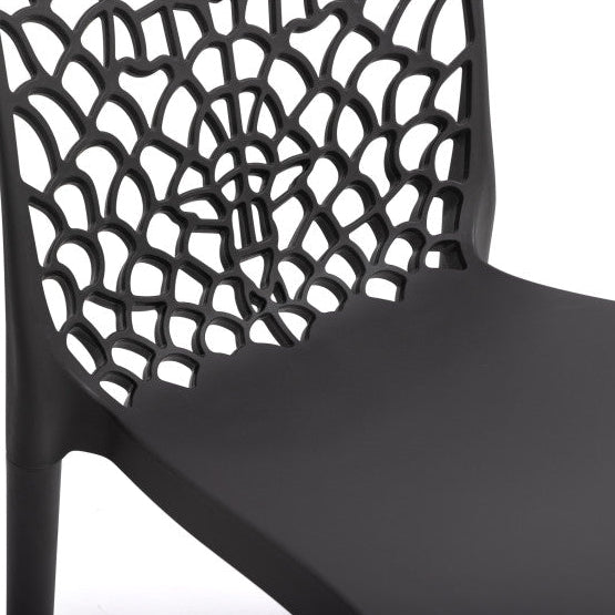 Lot de 4 chaises Dahlia gris