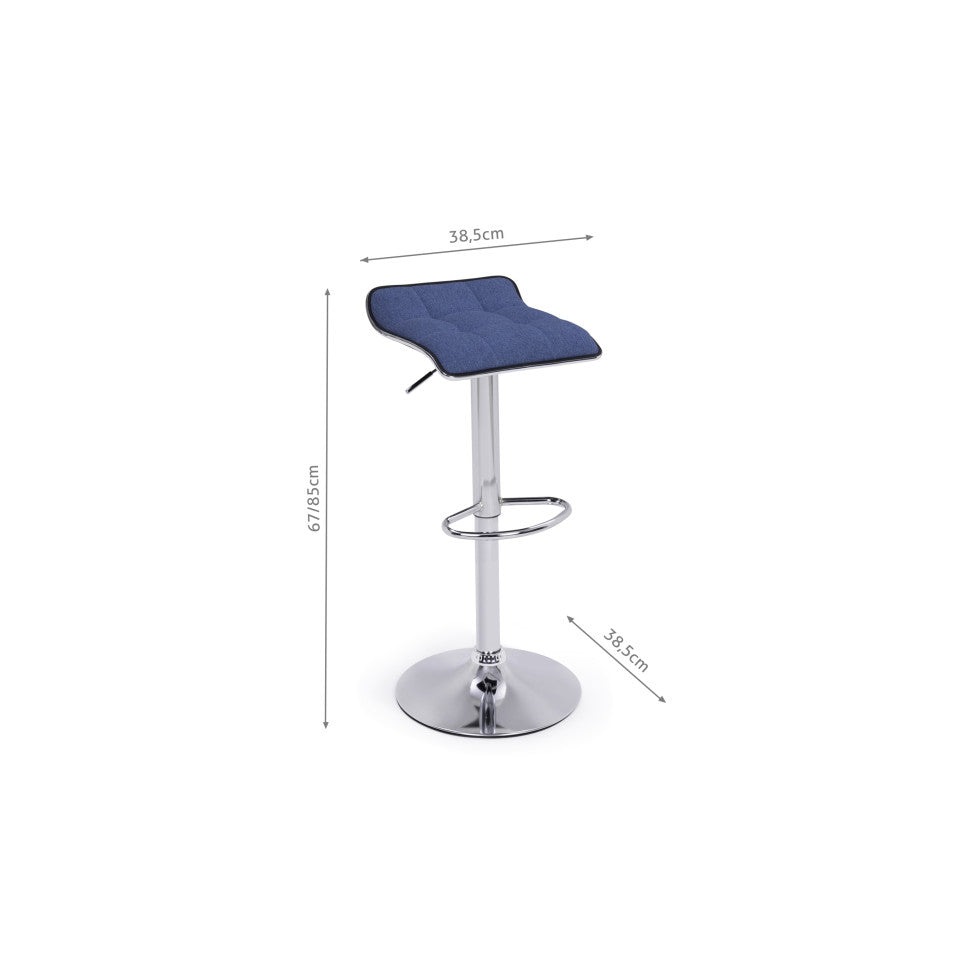 Lot de 2 tabourets Kris Bleu