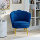 Fauteuil Arielle Bleu pieds dorés