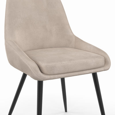 Lot de 6 chaises Olivia taupe