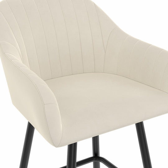 Lot de 2 tabourets Ariana beige