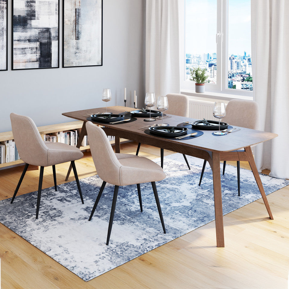 Lot de 4 chaises Ornella taupe