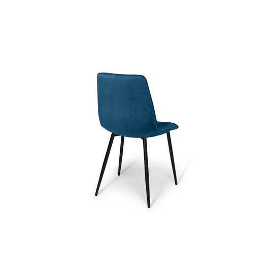 Lot de 6 chaises Linda Bleu canard