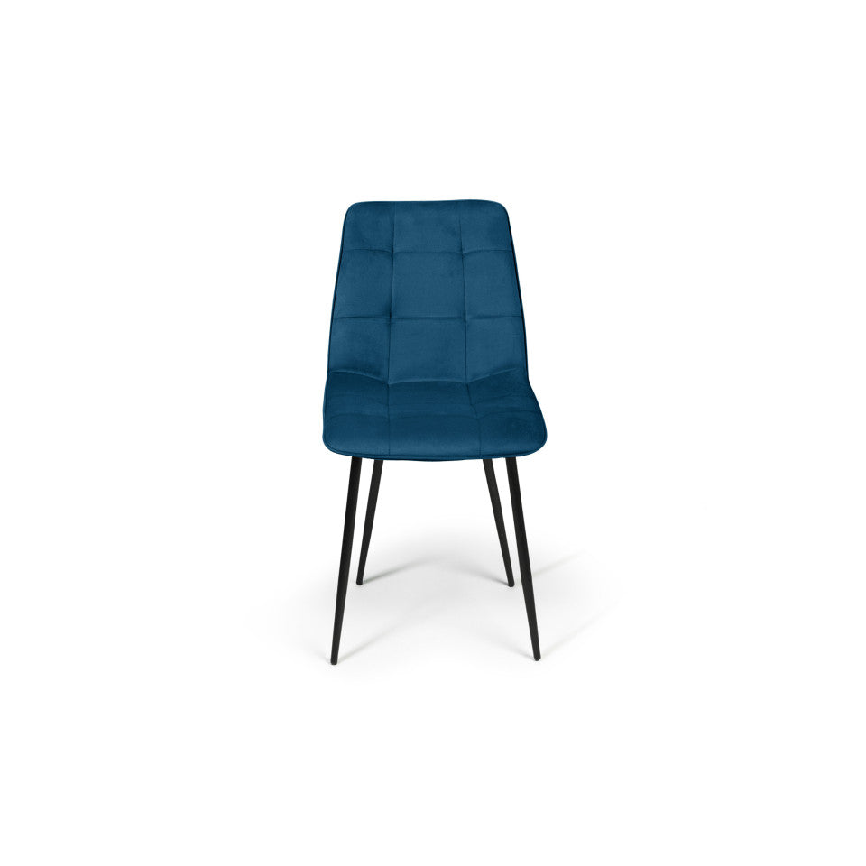 Lot de 6 chaises Linda Bleu canard