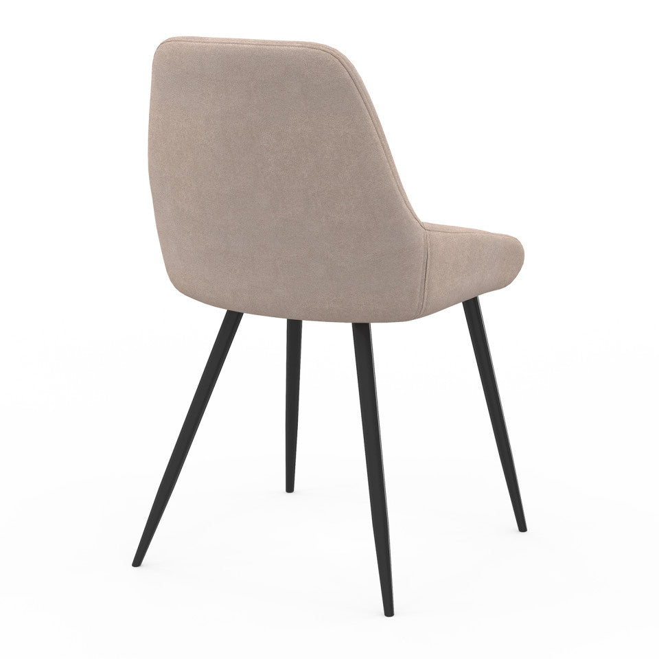 Lot de 4 chaises Ornella taupe