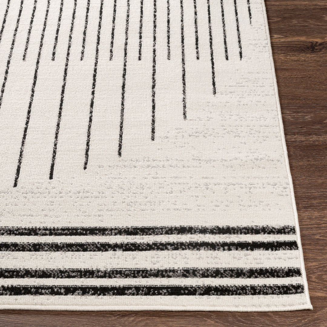 Tapis Scandinave Moderne Blanc/Noir Santiago