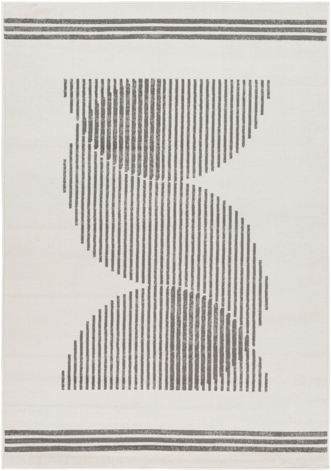 Tapis Scandinave Moderne Blanc/Gris Kobe