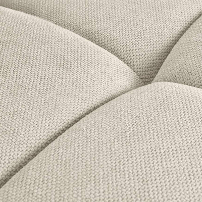 Canapé droit BEST MOBILIER LISA DESIGN Ray 3 places en tissu texturé beige