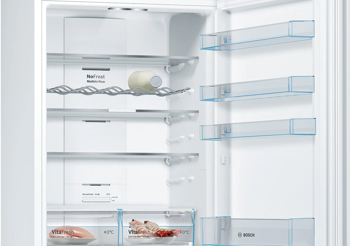Réfrigérateur combiné BOSCH KGN49XWEA pose-libre 203 x 70 cm Blanc — photo produit