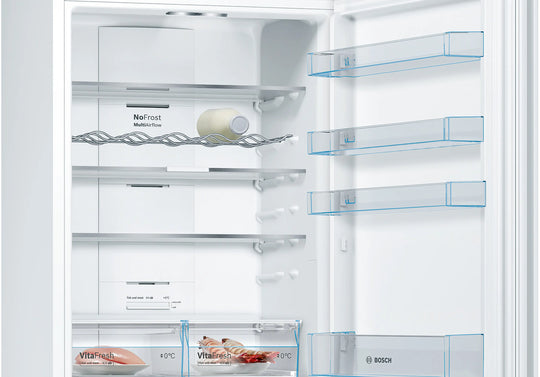 Réfrigérateur combiné BOSCH KGN49XWEA pose-libre 203 x 70 cm Blanc — photo produit