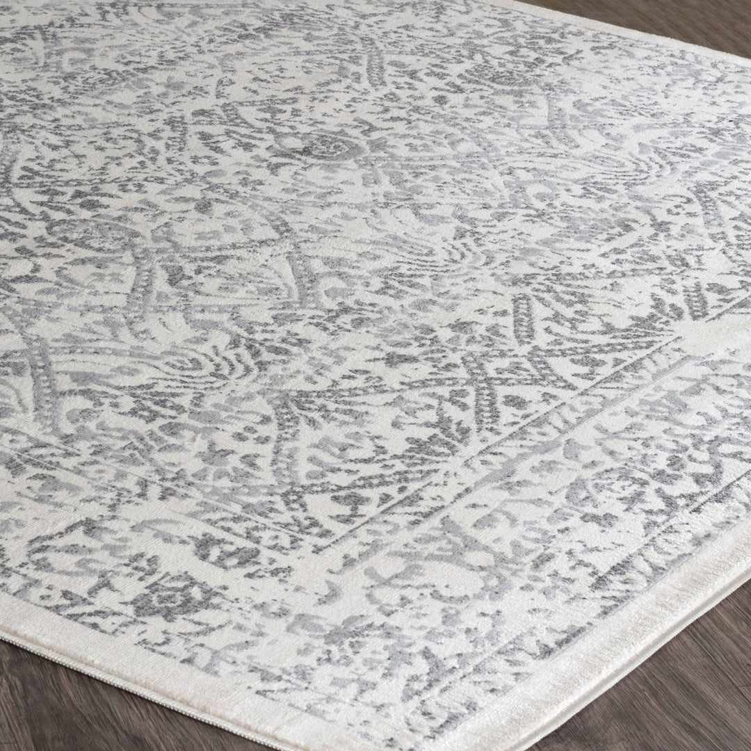 Tapis Vintage Oriental Blanc/Gris Ejura
