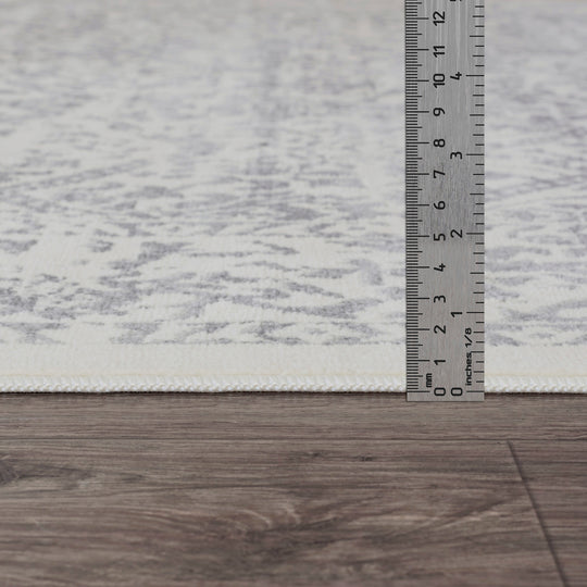 Tapis Vintage Oriental Blanc/Gris Ejura