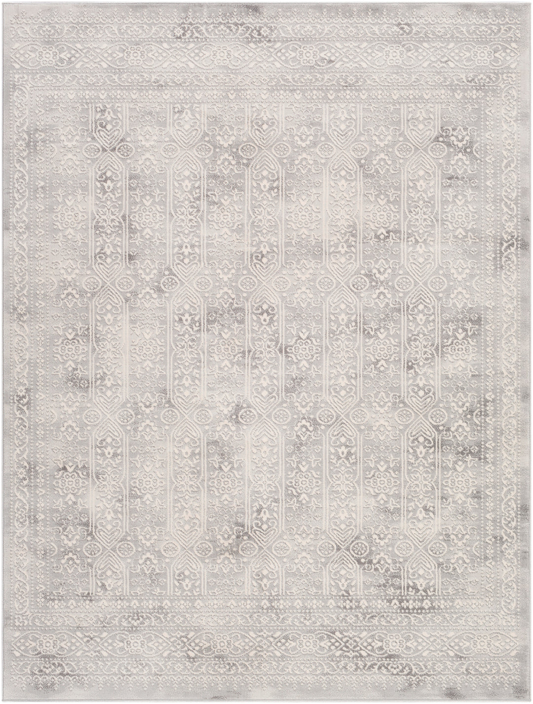 Tapis Vintage Oriental Blanc/Gris Ottawa