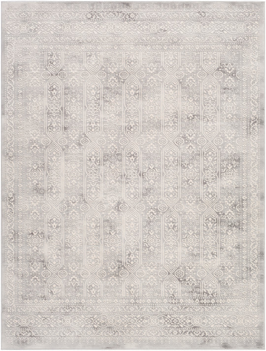 Tapis Vintage Oriental Blanc/Gris Ottawa