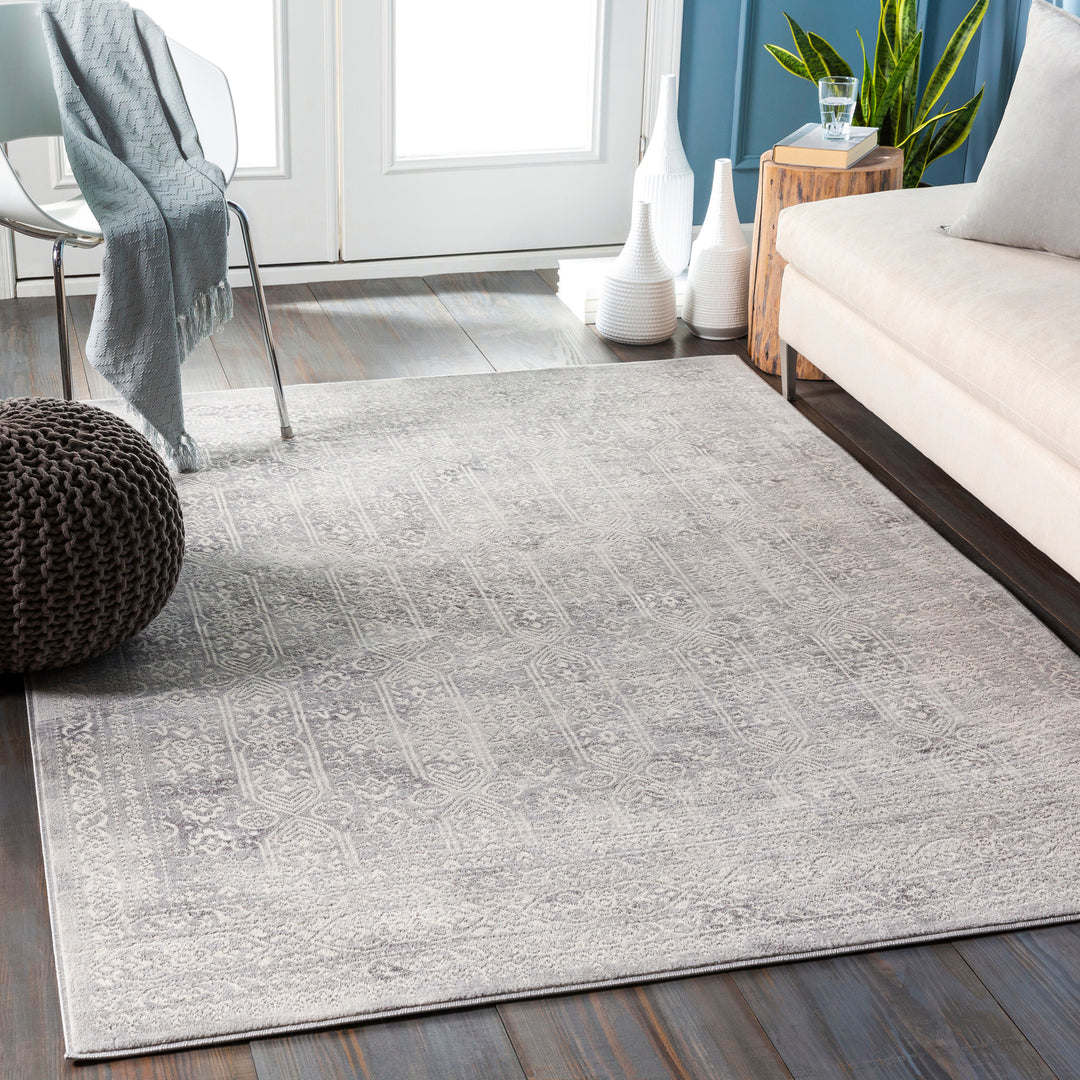 Tapis Vintage Oriental Blanc/Gris Ottawa