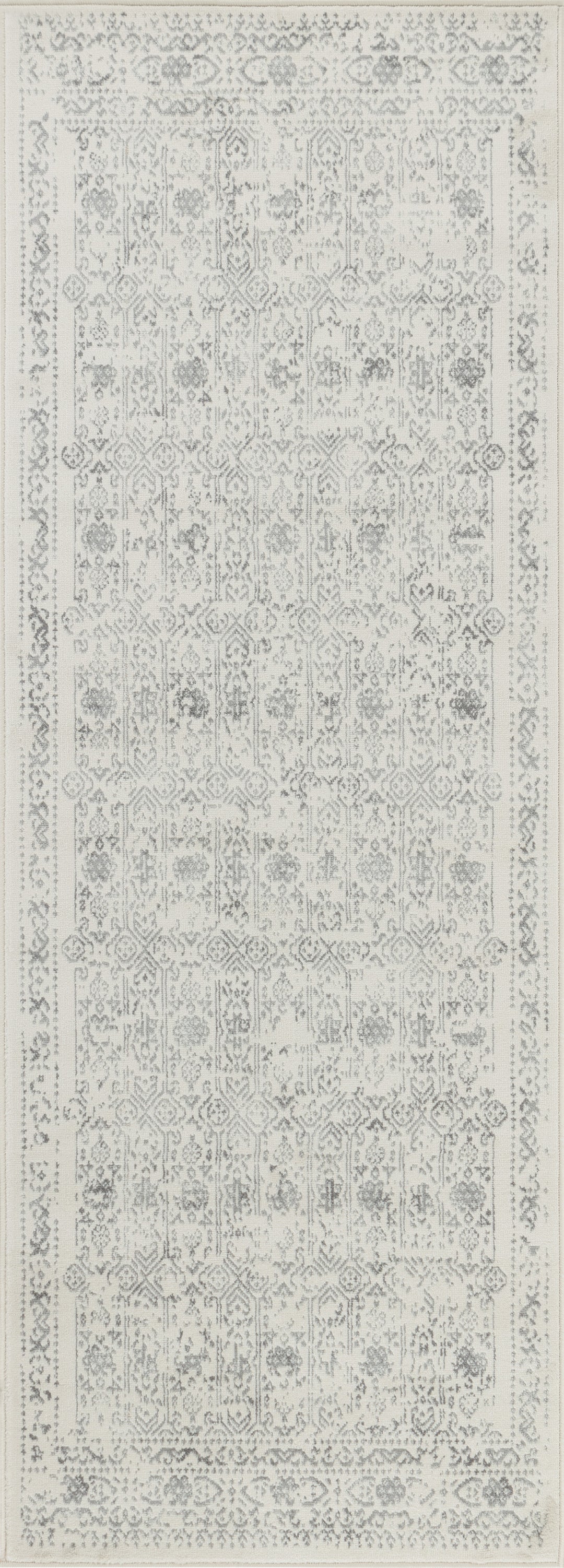 Tapis Vintage Oriental Ivoire/Gris Ottawa