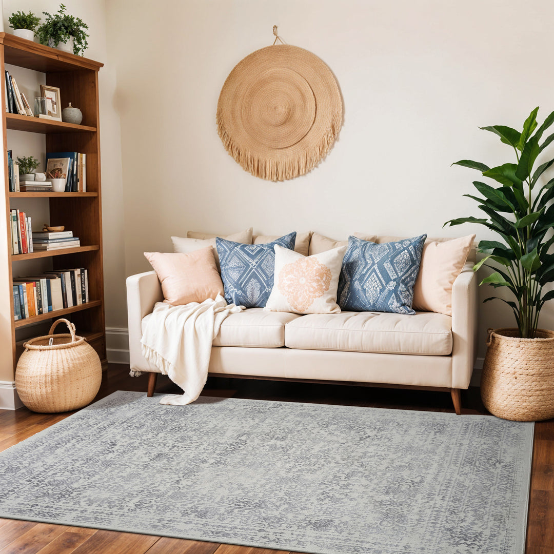 Tapis Vintage Oriental Ivoire/Gris Ottawa