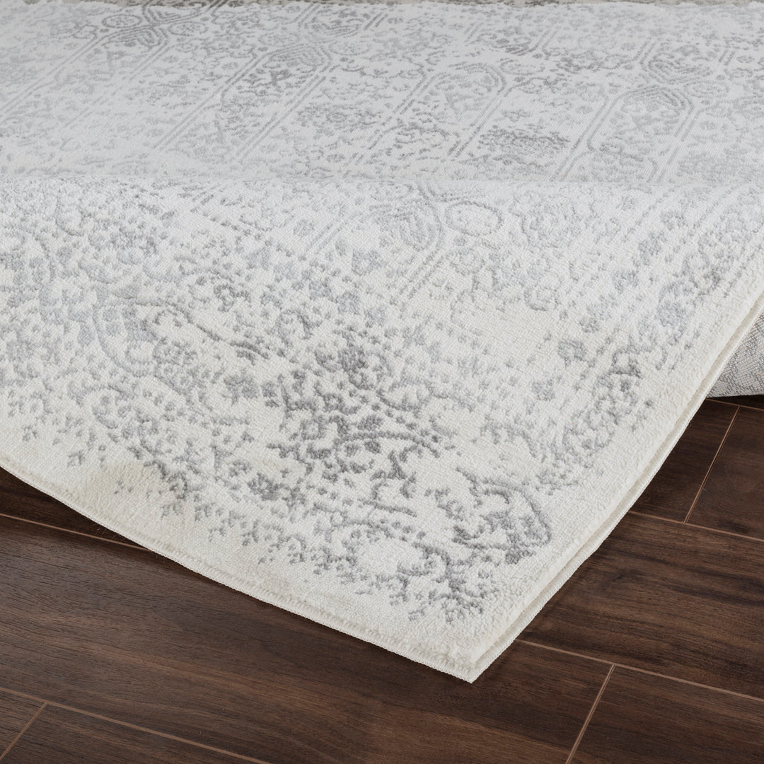 Tapis Vintage Oriental Ivoire/Gris Ottawa