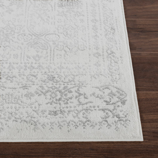 Tapis de Couloir Vintage Oriental Ivoire/Gris Ottawa
