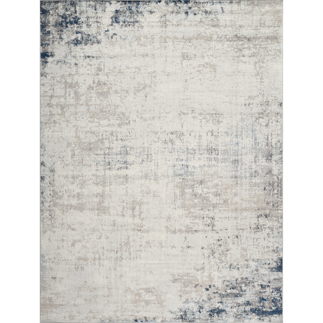 Tapis Abstrait Utrecht Moderne Ivoire/Gris/Bleu