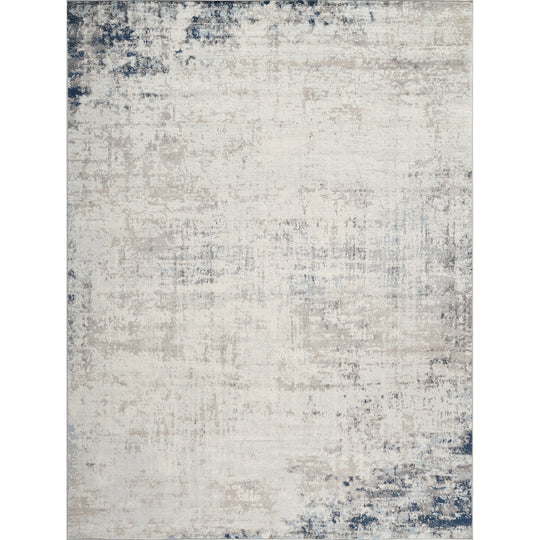 Tapis Abstrait Utrecht Moderne Ivoire/Gris/Bleu